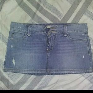 Hollister mini Jean skirt
